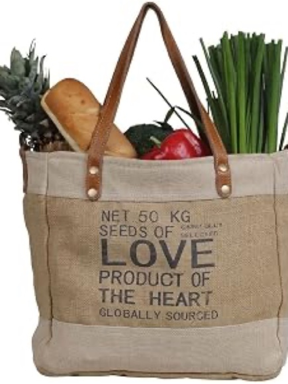 Myra Organic Sustainable Canvas Upcycled Market Tote Bag
